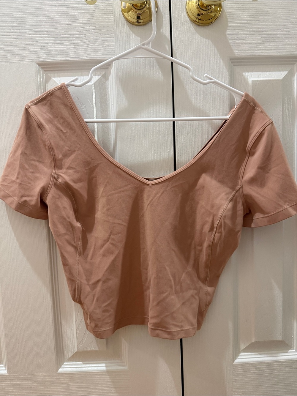 lululemon athletica Dusty Rose V-Neck Crop Top